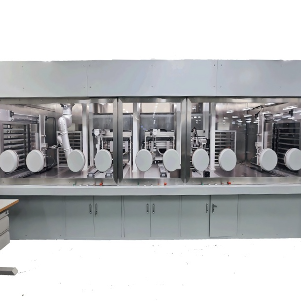 EF-2800A Automatic parallel seam welder with Glove box