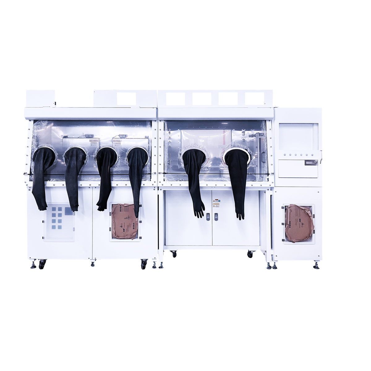Parallel sealing and welding glove box system